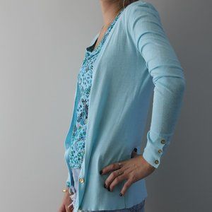 Lilly Pulitzer Aqua / Turquoise Cardigan